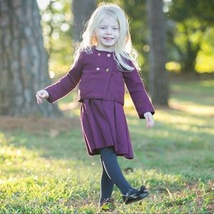Janie and Jack Burgundy Pointe Dress